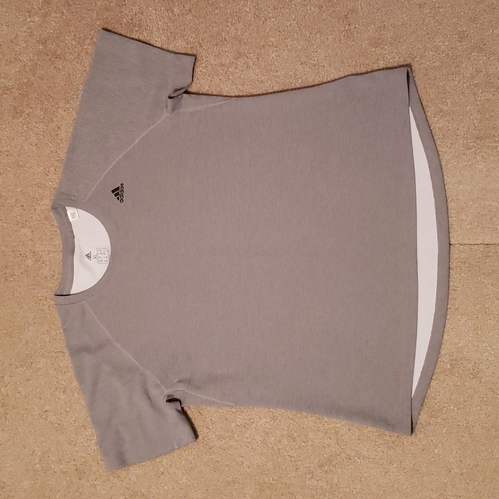 Adidas Aeroready Women's Gray Short Sleeve Shirt